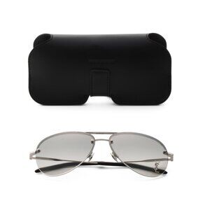 YVES SAINT LAURENT Black/silver 59mm Designer Sunglasses